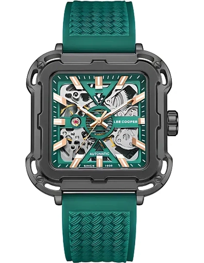 Buy LEE COOPER Men Automatic Dark Green Dial Watch - LC08072.067