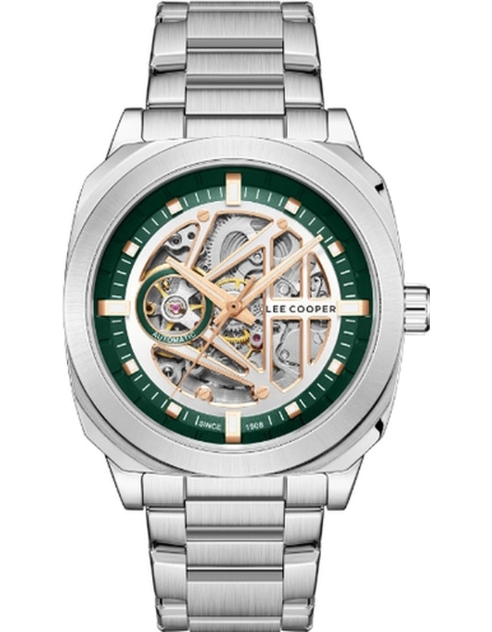 LEE COOPER Men Automatic Dark Green Dial Watch - LC08075.310