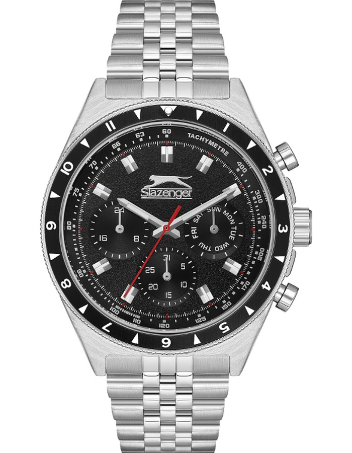 Buy Slazenger Men's Multi Function Black Dial Watch - SL.9.2248.2.01